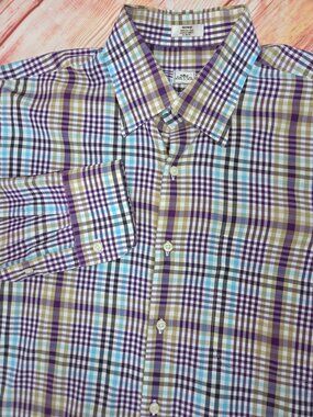 Peter Millar Mens Long Sleeve Button-Down Shirt Medium